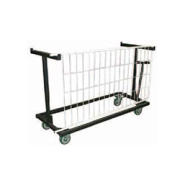 Grille d'exposition petite maille - 2x1 m - Cadre en acier Ø 25 mm - Maille 50x50 mm - Peinture noire laquée_3