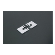 Profilé aluminium 2m - modèle SPF - section 20x20 mm avec diffuseur opale - référence PROFALUO_3