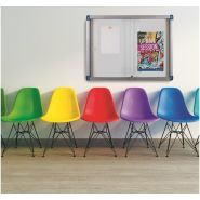 Vitrine d'affichage d'intérieur à portes coulissantes Leaf - VANERUM - Certifiée NF - Verre sécurit et fond magnétique_3