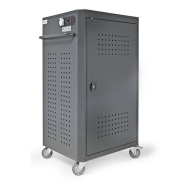 Chariot à tablettes pour 48 tablettes / 36 ordinateurs portables avec fonction de charge - ECOCART 48S - dimensions 830 x 650 x 1290 mm_3