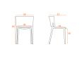 Lot de 4 chaises polyvalentes indoor/outdoor ANTIKA - Domon'V_3