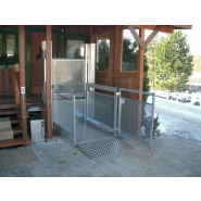 Plateforme  - Design simple, portes vitrées, hauteur de levage jusqu'à 3m - Guldmann LP8_3
