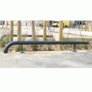 Chasse roues 1 courbe Ø 60 mm en acier sur platines_3