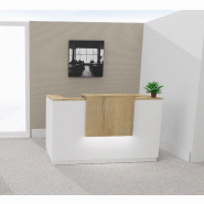 Bureau de réception accueil Delta Plus - Mobel Linea - 144, Blanc, Oui_0