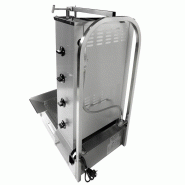 Grill Döner kebab gaz 4 brûleurs max 60 kg avec tôle de protection - moteur en bas_3
