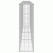 Vidaxl mur en gabion avec couvercles acier galvanisé 300x30x100 cm 147821_3