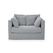 Fauteuil XL Nomad 130 cm - Home Spirit - Confortable et déhoussable avec coussins en plumes_3