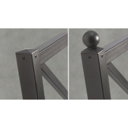 Barrière urbaine en acier - Finition pointe de diamant - JMU-0118 - Husson International_3