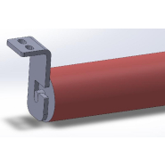 Équerre de rouleau inférieur pour convoyeur à bande - acier galvanisé - supportage axe 20 mm_3