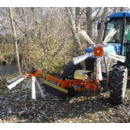 Chariot à roues pour une manutention facile de l'andaineur