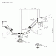 MCL MS3A99ASBA2E3520N support d'écran plat pour bureau 88,9 cm (35