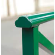 Barrière urbaine LISBONNE - cadre acier 35 x 35 mm et croix de saint André 30 x 30 mm - Ref 91462_3