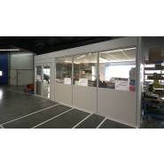 Cabine d'atelier en kit avec plafond - Novokit - 2 modules 3 faces sur mur, idéale pour optimiser l'espace urbain_4