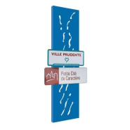 Entrée de ville Venise - Hauteur 2720 mm - Largeur 600 mm - Structure en tôle d'acier - Fabrication Française_3