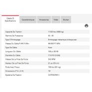 Treuil Wallenstein Fx110 avec options de couleurs variées et motif camouflage
