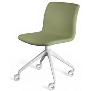 Koda Swiveling - Chaise de bureau ergonomique - Sitis - Pied polyamide noir/blanc, accoudoirs noir/chrome, dossier 2 hauteurs_3