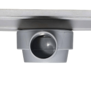 Schütte siphon de sol de douche avec couvercle en inox 95,5 cm 435050_3