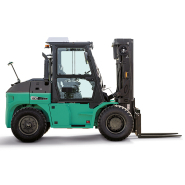 Location courte durée - Chariot élévateur thermique Mitsubishi FD70N3 Trexia ES 7000 kg - Diesel, 6 roues, hauteur 3000 à 8000 mm_3