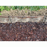 5 bordures en noisetier - naturelles et sans traitement - 30x115 cm_3