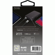 MOXIE - Batterie nomade Power Slim 5000mAh - 2 ports USB - Compacte et autorisée en avion_3