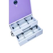 Tecnocar - Chariot informatique professionnel - Dimensions 55 x 62 x 107 cm - Écran tactile 19'' et verrouillage électronique_3