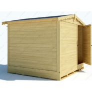 Chalet de Noël pliable en bois massif Gardy Shelter - 266x237cm - 6,3m² - épicéa massif - Réf 3785_4