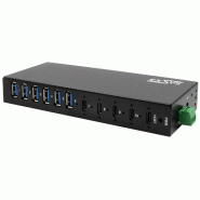 EXSYS EX-12290HMS HUB métallique 10 ports USB 3.2 Gen 2x1, 4x USB-C et 6x USB-A 3.2 Gen 1, pour table, mur et rail DIN_3