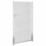 Vidaxl portail de jardin 100x180 cm acier inoxydable 376490_3
