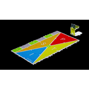 Tapis cardio avec zones définies et application Freetness - LA PISTA Tapis cardio avec zones définies et application Freetness - LA PISTA