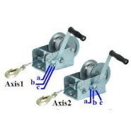 Treuil manuel PRTRM1000 Ribitech - Ribimex - 1 vitesse, force de traction 540 kg_3