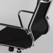 Fauteuil de Direction basculant - accoudoirs en aluminium poli - So Foggia - Avec_3