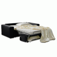 Canapé lit Dreamer Express - Sommier à lattes 160cm - Matelas 16cm polyuréthane haute résilience - Noir_3