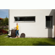 Cuve tonneau vino - brun - 400 litres - Cuves à eau robustes_3