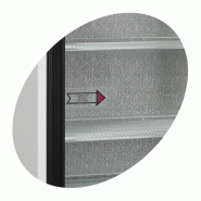 Réfrigérateur vitré FSC1200S - 2 portes vitrées coulissantes à fermeture automatique, blanc RAL9016_3