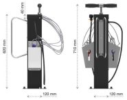Station de réparation et gonflage compacte, en acier inoxydable ou galvanisé - Outils intégrés - PRS-SV20_3