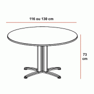 Table de réunion ronde Sigma - Mobel Linea - 116, Anthracite, Anthracite_3