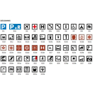 Symboles et idéogrammes pour signalétique professionnelle