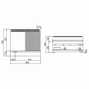 Plaque de cuisson électrique - 7,1 kW - Lisse et rainurée  - Mario 700 | GGM -EGK873MGG_3