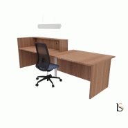 Banque d'accueil design avec accès PMR Z2 - Officity - 246, Gauche, Noyer Canaletto_3
