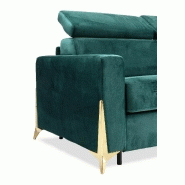 Canapé-lit avec dimensions couchage 140x197 cm et mécanisme robuste