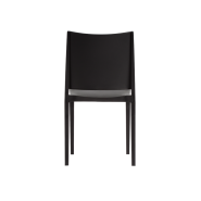 Chaise de café Gomera Full noire - sans accoudoirs, empilable et résistante_3