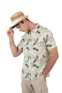 Chapeau de paille style Panama - Fibre végétale - Petits bords - Réf: KP611_3