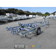 Chariot de mise à l'eau multi-rouleaux - G1000MA14 - 1 essieu - PTAC : 1350 Kg - Sun Way - GOLDONEALU1P_3