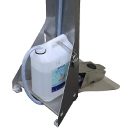 Distributeur gel inox à pédale - acier inoxydable 304L - capacité 5L - Bobet Matériel_3