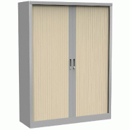 Armoire métallique - 4 étagères + penderie - rideau PVC - Hauteur : 198 cm So Salamanca_3