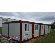 Bureau modulaire - 5 modules pour réunion avec chauffage et climatisation - Dimensions L.6.09m x l.12.10m - Surface 75m²_3