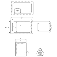 Coffre-fort Pierrefonds - 3 pênes - serrure de sécurité à clé double panneton - THIRARD_3