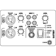 Pupitre de conférence SPEECH 104D - 40 Watts - Amplifié sans fil, batterie 12V intégrée, pieds inclus_3