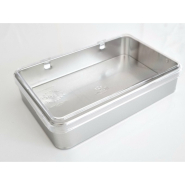 Boîte métal blanche - couvercle transparent avec charnière - Haut. 4 cm - BA000194 - Fabriquée à Massilly, France_3