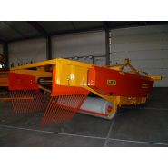 Arracheuse de pommes de terre 2 rangs - Samon Machine - équipée de 2 cribles, bec à diabolos et disques_3